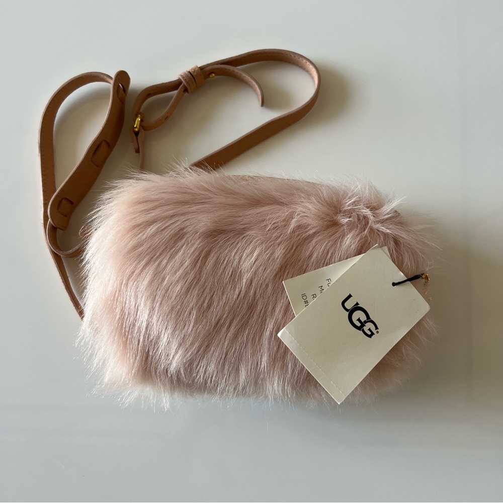 UGG JANEY CROSSBODY TOSCANA HANDBAG PINK/PEACH NWT